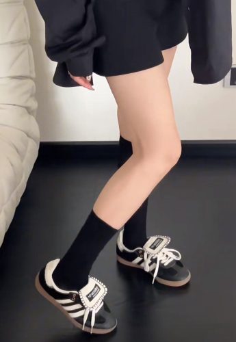 아디다스 x 웨일스 보너 포니 토널 삼바 코어 블랙 크림 화이트 IE0580 photo review