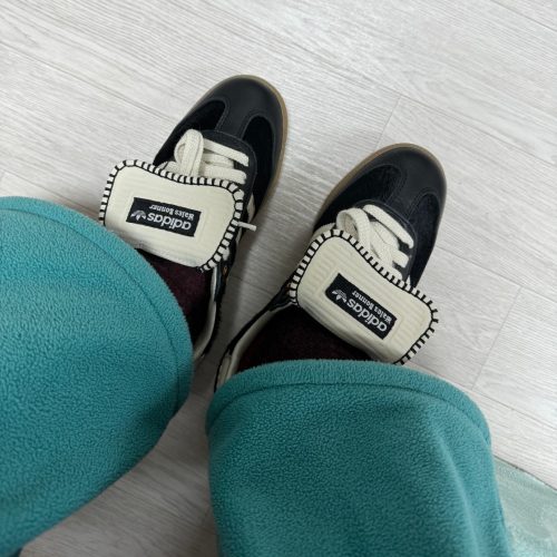 아디다스 x 웨일스 보너 포니 토널 삼바 코어 블랙 크림 화이트 IE0580 photo review