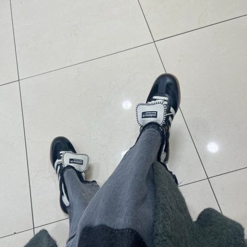 아디다스 x 웨일스 보너 포니 토널 삼바 코어 블랙 크림 화이트 IE0580 photo review