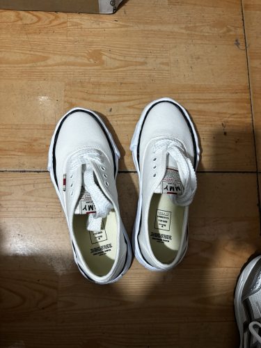 메종 미하라 야스히로 베이커 OG 솔 캔버스 로우 컷 스니커즈 화이트 A02FW704-WHITE photo review